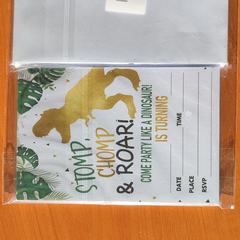 NEW Dinosaur Birthday Party Invitations